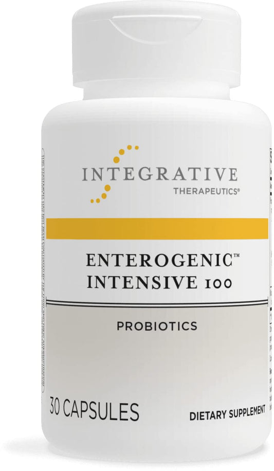 Integrative Therapeutics - Enterogenic Intensive 100 - 100 Billion CFU High-Potency Probiotic - Multiple Strains for Digestive Support - 30 Capsules