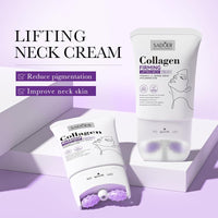 gcdat Neck Collagen Cream, Collagen Firming Lifting Neck Cream, Face & Neck Collagen Cream, Tightening Neck Anti-Wrinkle Collagen Cream With Firming Roller