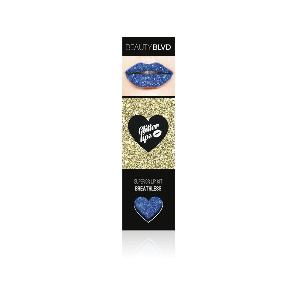 BEAUTYBLVD Glitter Lips, Cruelty Free Lip Kit - Diamond in the Buff