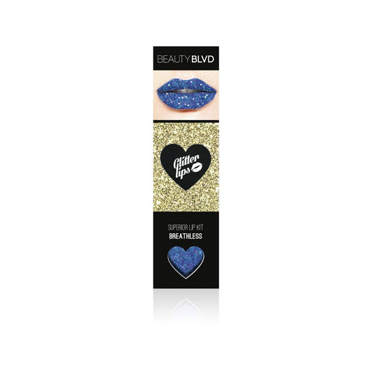 BEAUTYBLVD Glitter Lips, Cruelty Free Lip Kit - Diamond in the Buff