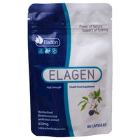 Eladon Elagen Siberian Ginseng Eleutherococcus Capsules – High Strength Standardised Extract 450 mg | 60 Vegetarian Caps | UK Made | Traditional Adaptogen for Energy & Wellbeing
