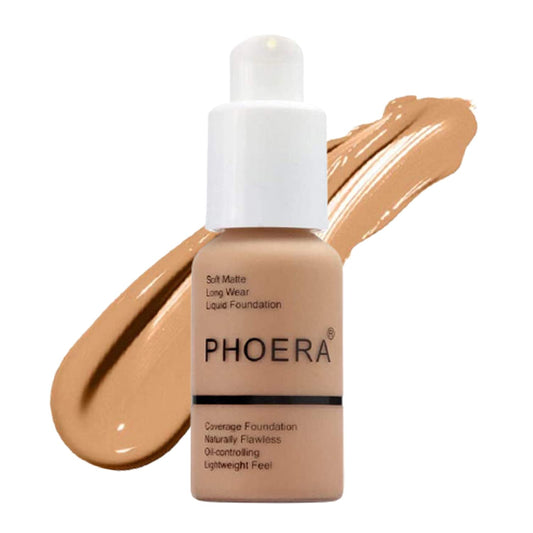 Aquapurity Phoera® Full Coverage Foundation Soft Matte Oil Control Concealer 30ml Long Lasting Flawless Cream Smooth (105 SAND)