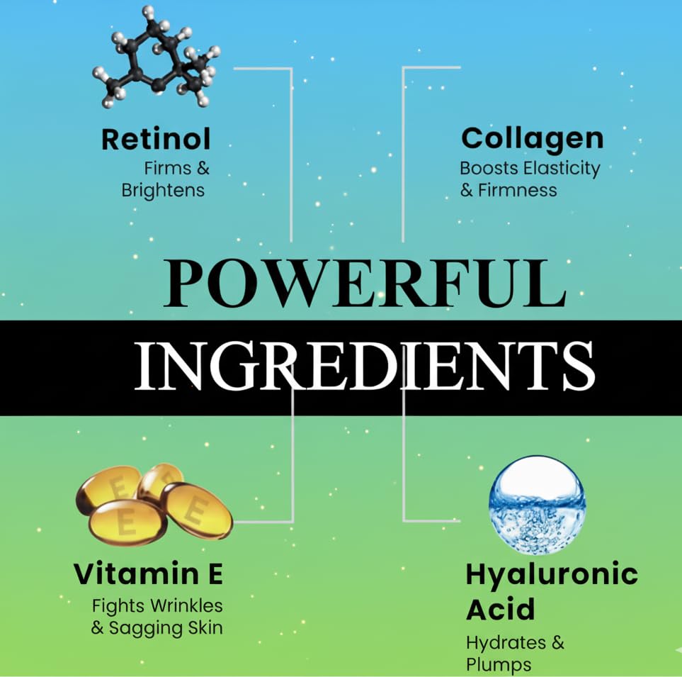 SHUIHEZHIMU Advanced Corrective Moisturiser, Age-Defying Solution with 2.5% Retinol, 10% Hyaluronic Acid, Vitamin E