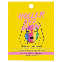Holler & Glow Holler and Glow Chasin' Rainbows, Printed Hydrogel Face Mask