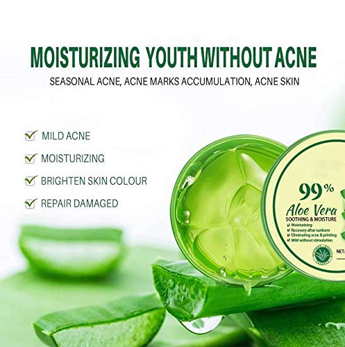 iSeventy9 99% Aloe Vera Gel Natural Soothing & Moisturizing Acne Face Skin Cream (120ML)