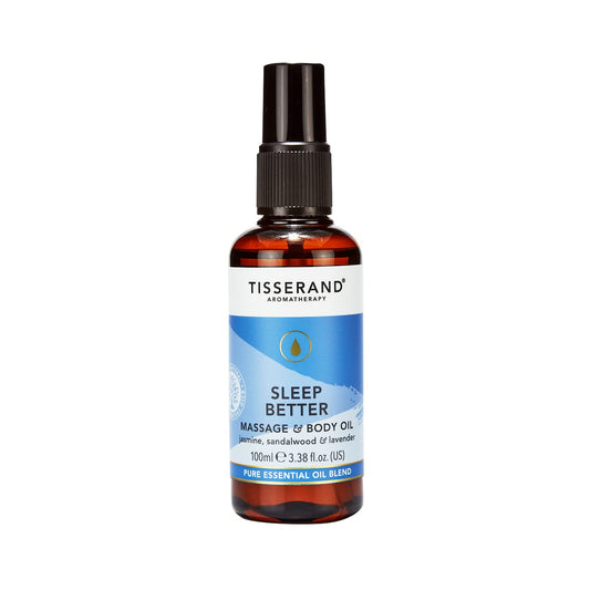 Tisserand - Sleep Better - Massage Oil - Lavender, Jasmine & Sandalwood Essential Oils - 100% Natural Pure Essential Oils - 100ml