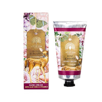The English Soap Company Anniversary Rose and Peony Hand Cream - Moisturising Shea Butter, Aloe Vera and Beeswax - Floral Scent, Recyclable Aluminium Tube, British Skincare, Made in England - 75ml