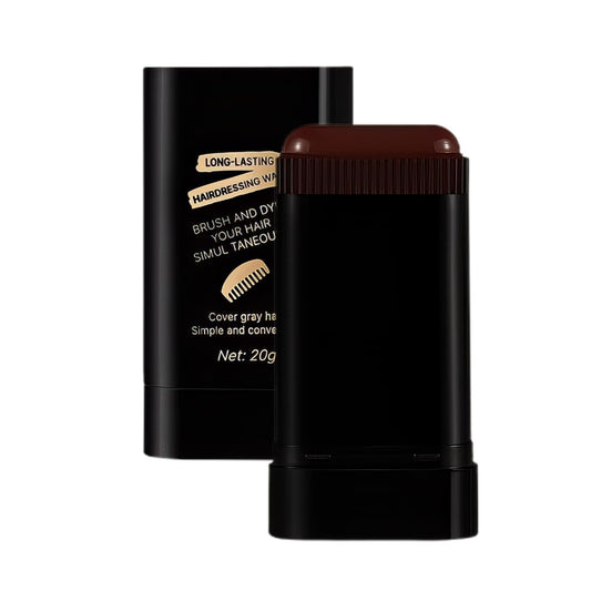 DMQ Temporary Hair Color Stick, 20G Light Brown Hair Dye Comb,Instant Coverage, Quick Styling & Concealing, Portable Dye Comb For Travel Business Trips (Light Brown)