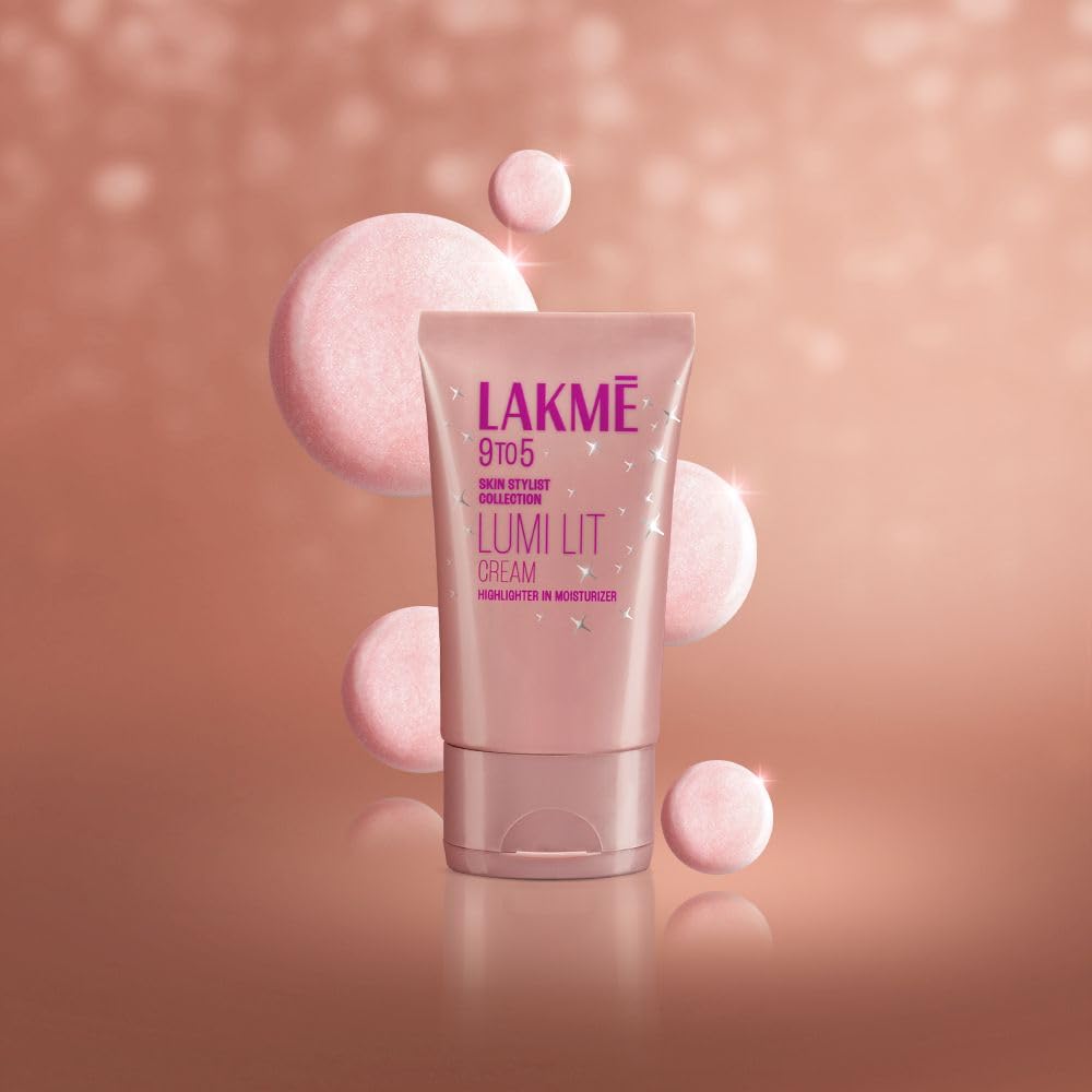 LAKMÉ Lakme Lumi Cream Moisturizer with Highlighter, Enriched with Niacinamide for All Skin Type 30g