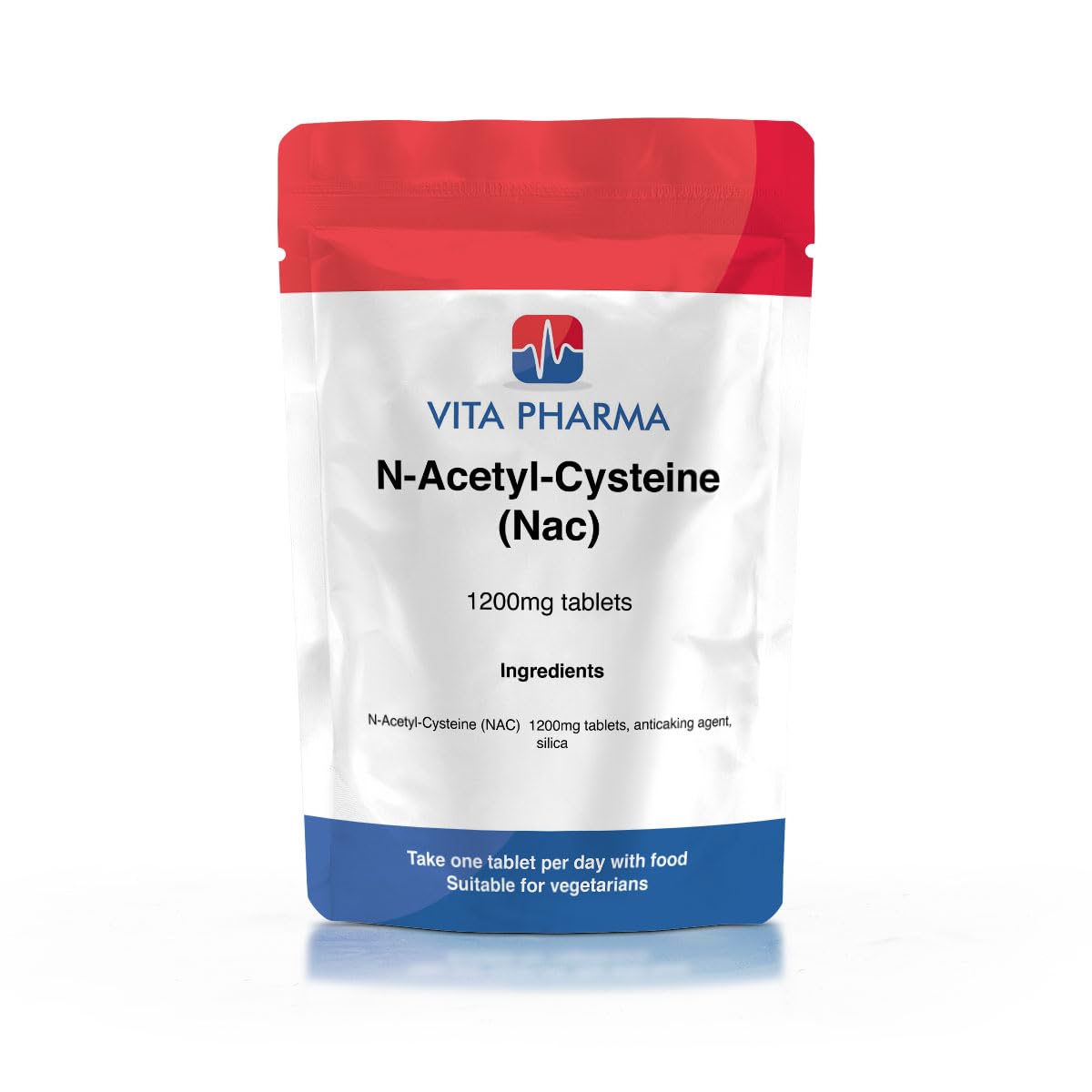 Vita Pharma VITA PHARMA N-Acetyl-Cysteine (NAC) 1200mg 60 Tablets