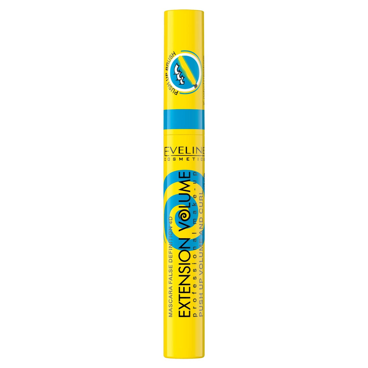EVELINE COSMETICS Eveline Cosmetics Extension Volume 4D Volume & Curl Mascara - False Lash Effect with Precision Curve Brush, 10ml