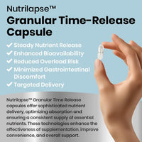 Nutri Lapse Nutrilapse™ Bio Culture Probiotics Complex, 60 Billion CFU, Granular Slow-Release Maximum absorbtion Capsules for Gut Health.