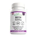 Natural Answers 365 Biotin Hair Growth Tablets (1 Years Supply) - Vegetarian 10,000UG Vitamin B7 Supplements for Men and Women, Healthy Hair, Skin & Nails Support - UK Manufactured