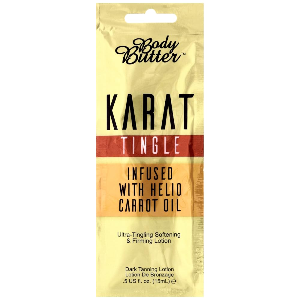 BODY BUTTER Body Butter Karat Tingle Tanning Lotion - Infused with Helio Carrot Oil (15ml)