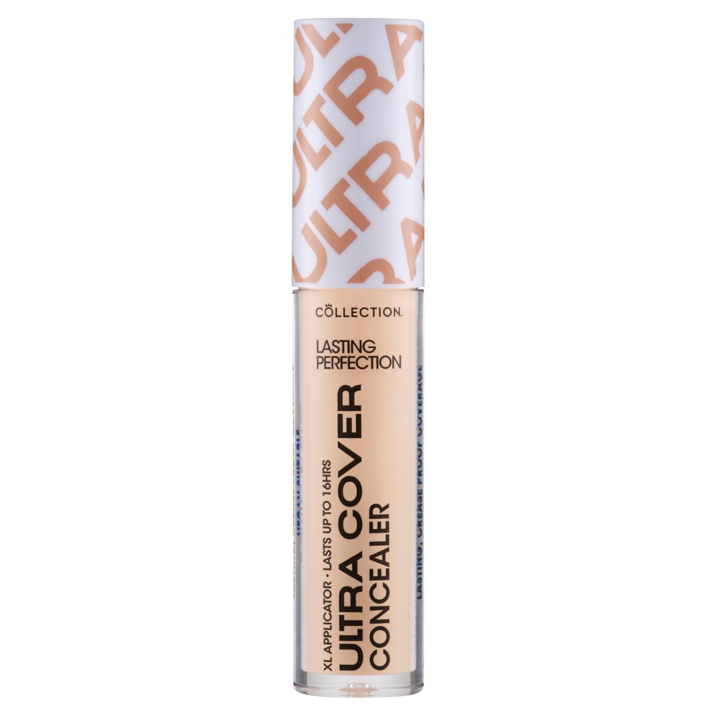 Collection Cosmetics Lasting Perfection Ultra Cover Concealer, 5.5ml, Up to 16hr Wear, XL Applicator, Cashew Neutral