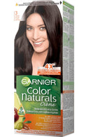 Garnier GARNIER - COLOR NATURALS Creme - Permanent, nourishing hair coloring - 3 Dark Brown, (PACK OF 3)