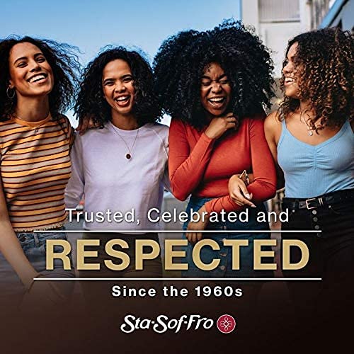 Sta-Sof-Fro Permanent Hair Color Powder Covers Grey & White Hair - Black (Pack of 3)