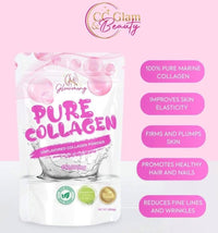 Glowming Pure Collagen Powder Unflavoured 150g | 150,000mg Premium Marine Collagen | Supports Healthy Skin, Hair & Joints | Easy Mix, Halal Certified