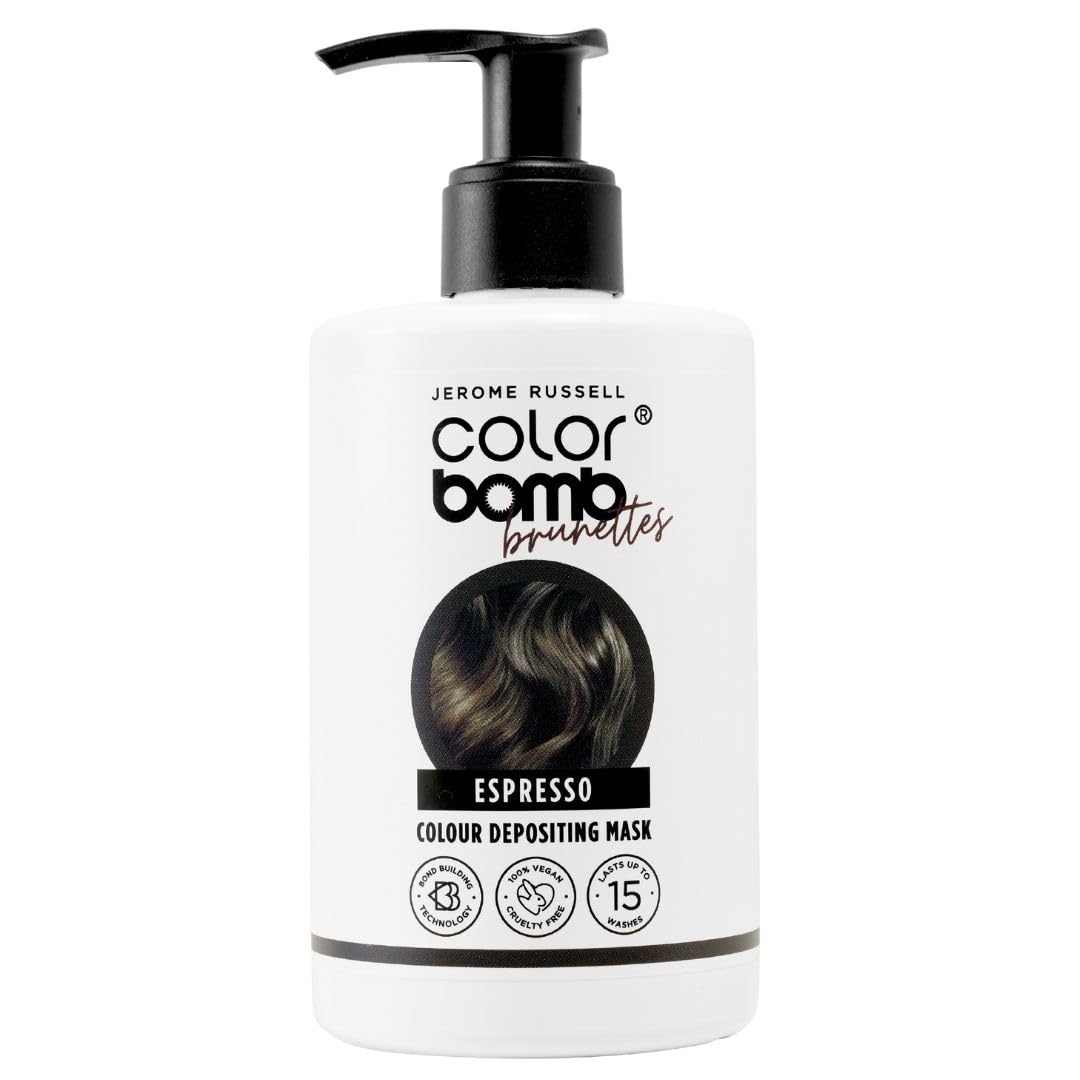 Jerome Russell Color Bomb Brunettes – Espresso Colour Depositing Conditioning Mask, 300ml