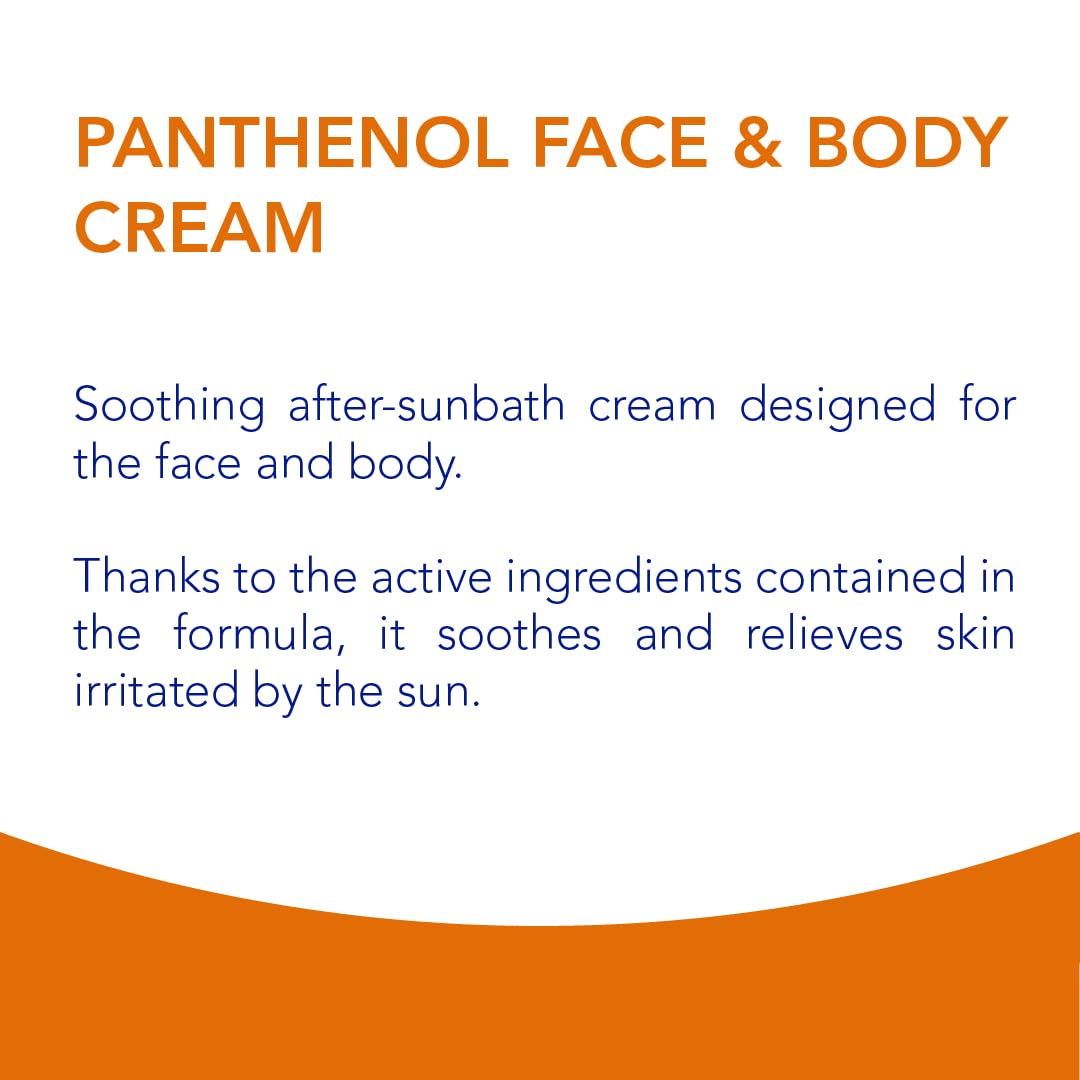 Novaclear, Panthenol 10% for Face and Body Soothing After Sun Cream 50 ml, Cream with Panthenol Against Sunburn by Equalan Pharma.