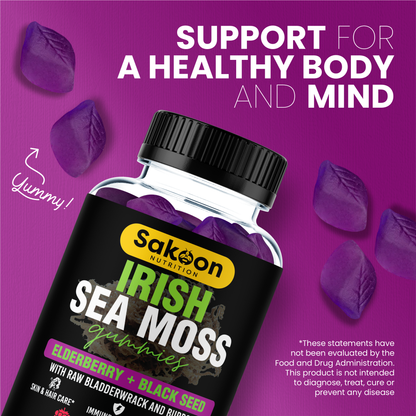 Sea Moss Gummies With Elderberry & Black Seed Oil