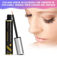 LOPHE Eyelash Growth Serum, Eyelash Eyebrow Enhancer Serum for Thicker, Stronger, Fuller and Longer Looking Lashes and Brows, Cruelty Free Lash Serum for Rapid Eye Lash Growth, 5 ml, Gift for Women