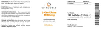 Vita World Vita world L-Ornithine 1000 mg l 120 Tablets l Highly dosed l Vegan l Ideal as a Supplement for an Increased Protein Intake l no additives l Gluten and Lactose-Free