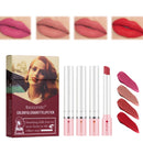 HERBENJOY Lip Gloss Sets For Teenage Girls Lipstick Sets For Women,4 Colors Matte Lipstick Set High Pigmented Velvety Long Lasting Waterproof Matte Lip Stick, Lipstick For Women Makeup Set