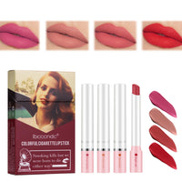 HERBENJOY Lip Gloss Sets For Teenage Girls Lipstick Sets For Women,4 Colors Matte Lipstick Set High Pigmented Velvety Long Lasting Waterproof Matte Lip Stick, Lipstick For Women Makeup Set