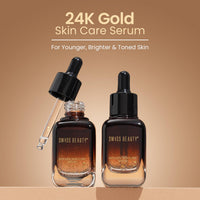 SWISS BEAUTY Swiss Beauty 24K Gold Face Serum For Glowing Skin | Light Weight, Non Greasy Serum With Anti Ageing Formula | 40ml