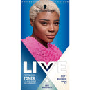 Schwarzkopf LIVE Post-Bleach Hair Toner, Soft Blonde Semi-Permanent Colour Toner, for Cool Blondes, Soft Blonde Toner Neutralises Brassiness and Yellow Tones for up to 16 Washes