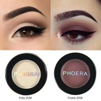 Phoera AQUAPURITY - PHOERA Matte Eyeshadow velvet matte palette Waterproof Long Lasting in 12 striking shades creme-powder formula easy to blend and build Cruelty free Vegan (203 POLLY)