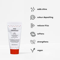 EVO Evo Fabuloso Red Colour Depositing Conditioner - Travel Size Instant Colour Depositing, Nourishing Conditioner To Add Shine in 3 Minutes - 30ml