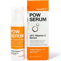 Carbon Theory Vitamin C Serum for Face - Brightening Serum to Boost Skin Glow - Dark Spots & Pigmentation Treatment - Vitamin C Face Serum & Glycolic Acid Serum - Vegan - SupaVIT-C Pow, 30ml