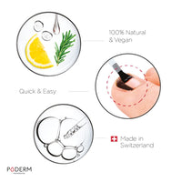 PODERM - BLACK AND INJURED NAILS 2-in-1 TREATMENT - BIO & VEGAN - Suitable for active people (football, hiking ...) - Professional foot/hand treatment - Quick & easy - Swiss Made