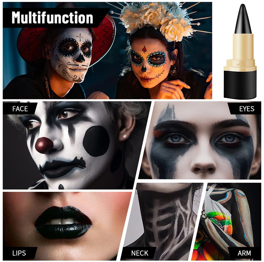 HOPHAT 2PCS Black Eyeliner Cream – Highly Pigmented Waterproof Black Eyeliner Gel, Long Lasting Smudge-proof Eye Liners Makeup Set Gift For Women