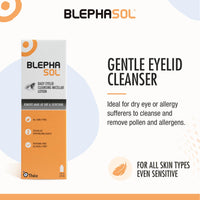 THEA PHARMA Blephasol Micellar Eyelid Cleansing Lotion | Gentle Removal of Dirt & Makeup | Suitable for Sensitive Skin/Eyelids | Perfume & Alcohol-Free | 2 PACK | 2 x 100 ml Bottle