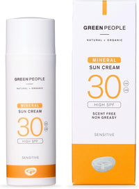 Green People Mineral Sun Cream SPF30 with Zinc Oxide, 50ml
