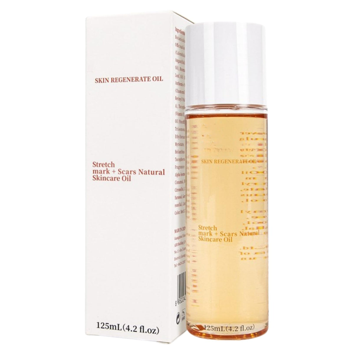IZBEAUVO Body Skin Care Oil, Stretch Mark & Scar Oil for Women, Stretch Marks Removal Skin Regenerating Body oils, Skin Regenerate oil with Chamomile, Vitamin E, Lavender Improves Elasticity 125ML