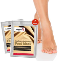 Infinitive Beauty 2 Pairs Foot Peeling Foot Mask - Exfoliating Socks and Moisturising Set for Peeling Off Calluses & Dead Skin