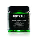 Brickell Men's Products Brickell Men's Purifying Charcoal Face Mask, Natural and Organic Activated Charcoal Mask With Detoxifying Kaolin Clay, 118 mL, Unscented
