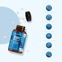 WeightWorld Zinc Tablets 50mg | 400 Tablets | 6+ Months Supply | Zinc Supplements for Men & Women - 2-a-Day | Travel-Friendly | No Artificial Flavours Added | Non-GMO, Vegan & Magnesium Stearate-Free