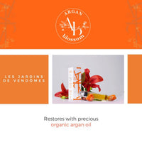 Argan Blossom - Organic Moroccan Argan Oil - Luxury Nourishing & Soothing Organic Face Oil - LES JARDINS DE VENDÔME - Vegan Skincare And Hair Oil (50ml)