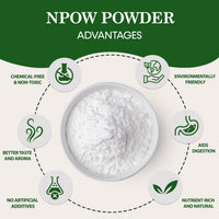 NPOW Pure Resveratrol Powders - Trans Resveratrol Antioxidant Supplements, Powder Scoop, Measuring Spoon, Antioxidant Wellness, Natural Supplements - 50g