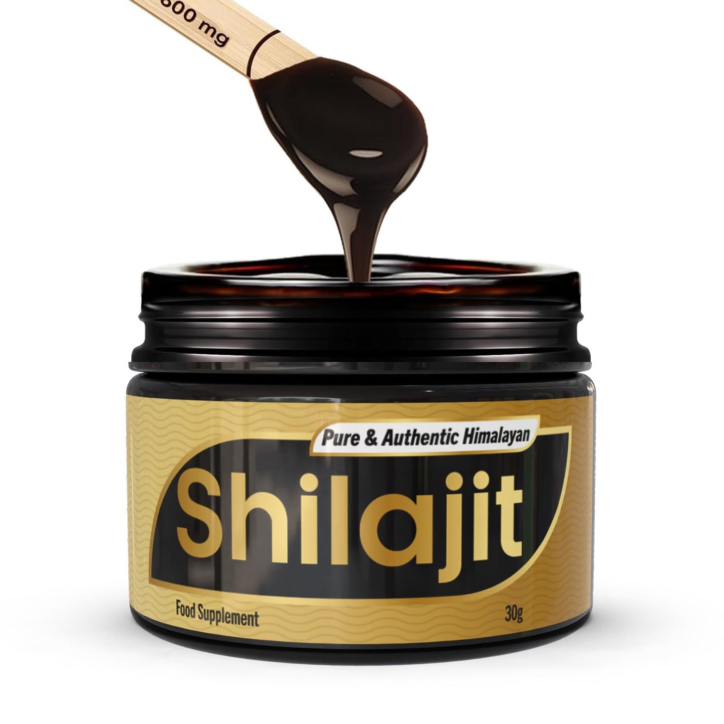 Gains Nutrition GN Shilajit Resin | 30g Shilajit Resin Himalayan - Pure Shilajit Rich in Fulvic Acid & Amino Acids | Himalayan Shilajit for Men & Women | Shilajit Gold Resin | Non-GMO & Allergen Free