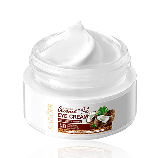 ISBEAUSOLS Coconut Eye Cream Anti Aging - Eye Cream for Dry Skin - Anti Wrinkle Eye Cream for Dark Circles and Puffy Eyes - Hydrating Eye Cream - Eye Care Products - Eye Moisturiser for Moisturizing, Nourishing