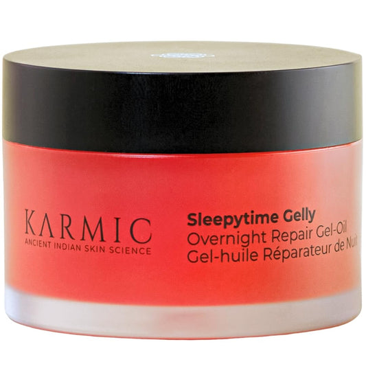 Karmic Skin Anti Ageing Night Face Cream | Wrinkle, Dark Spot & Hyperpigmentation Facial Moisturiser | Vitamin C & E, Natural Retinol | For Women & Men | Hydrating, Anti Aging Sleepytime Gelly