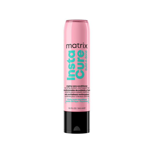 Matrix Instacure Build-A-Bond Mighty Care Conditioner, For Damaged Hair, Repairing Formula, With Citric Acid and Squalane, Strengthens From the Inside, Smooths and Softens, 300ml
