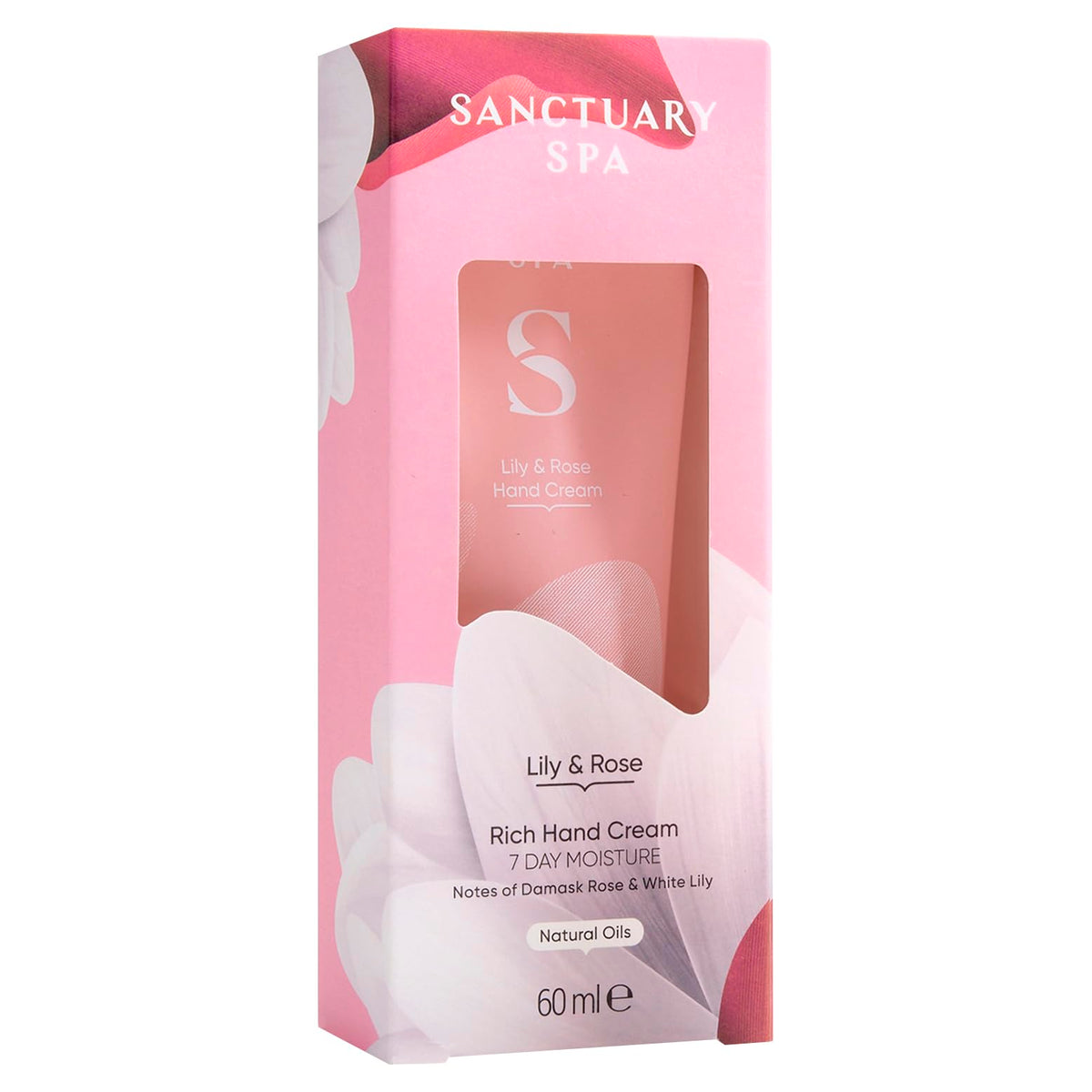 SANCTUARY Sanctuary Spa Lily & Rose Rich Hand Cream, Moisturiser, Body Cream, Vegan and Cruelty Free 60ml