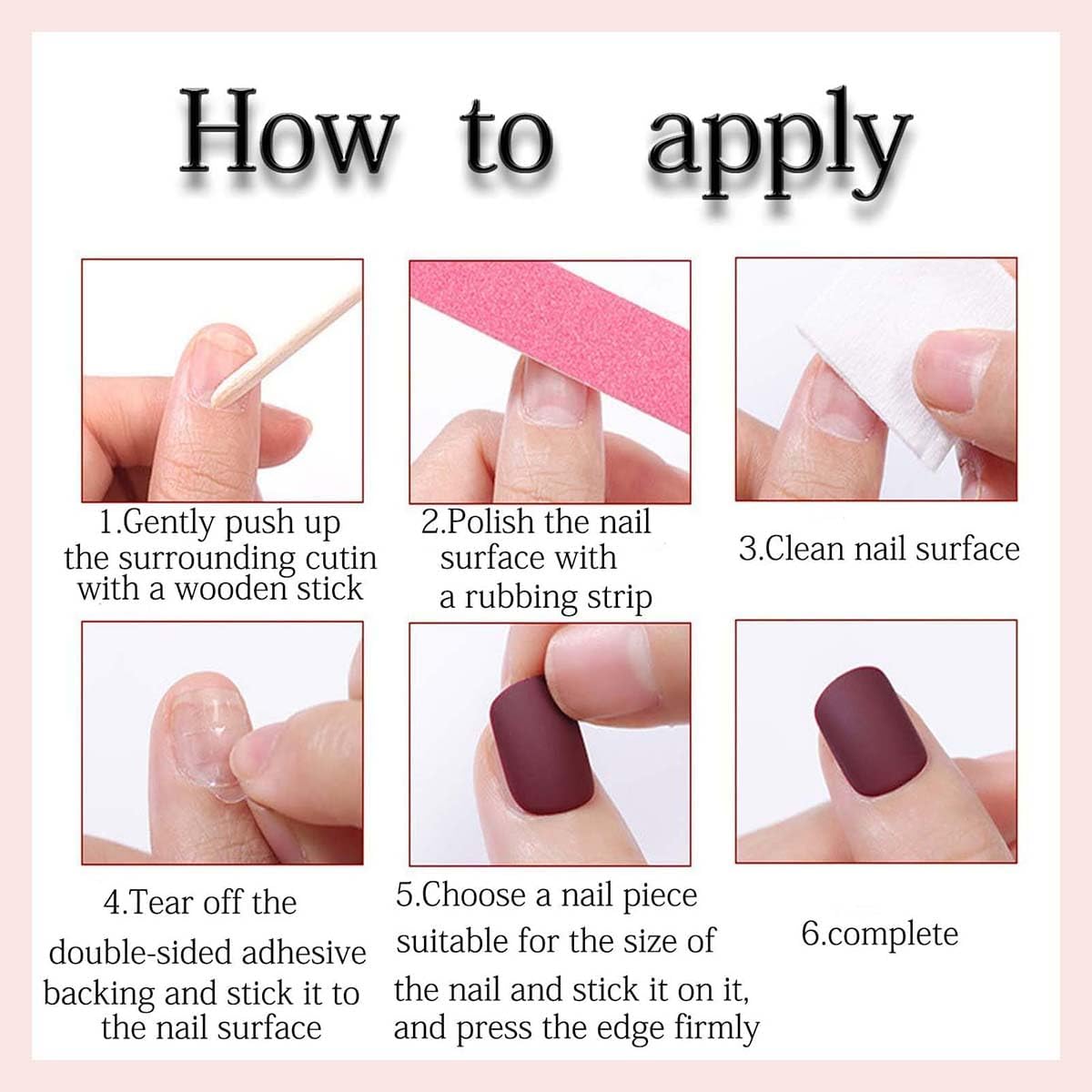 Nymora 48 Pcs White French Tip Press on Nails Short Square,False Toenails Press on Toenails Set White Nail, Stick on Toenails Fake Nails Acrylic Stick on Nails